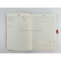 High Quality PU Hardcover Moleskine Notebook with Vodafone Logo